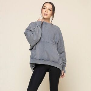 Popflex Boxy Crewneck - Vintage Grey